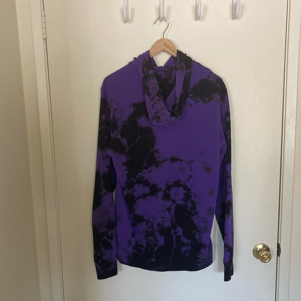 Black Craft Cult- purple acid wash hoodie - Picture 3 of 3
